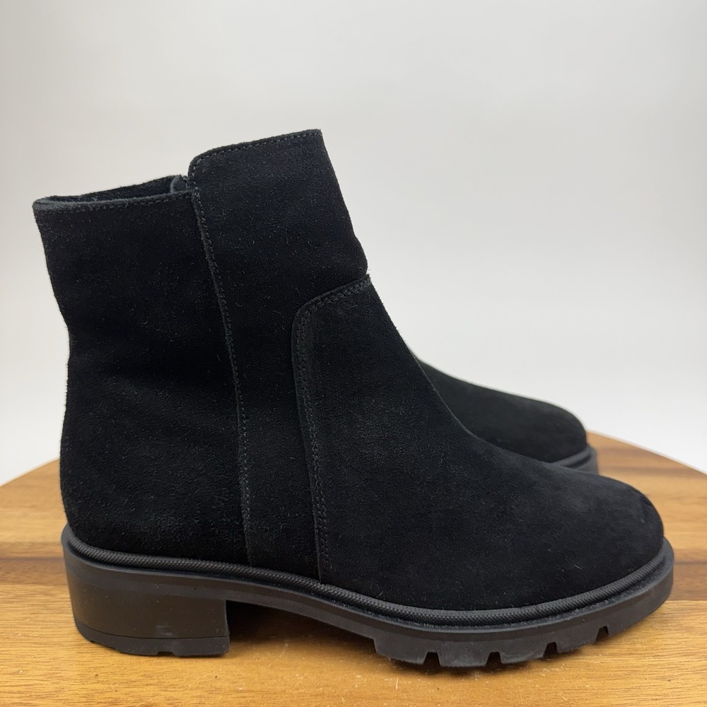 Womens La Canadienne Kiki City Dry Waterproof Black Suede Ankle Boots Size 6 M